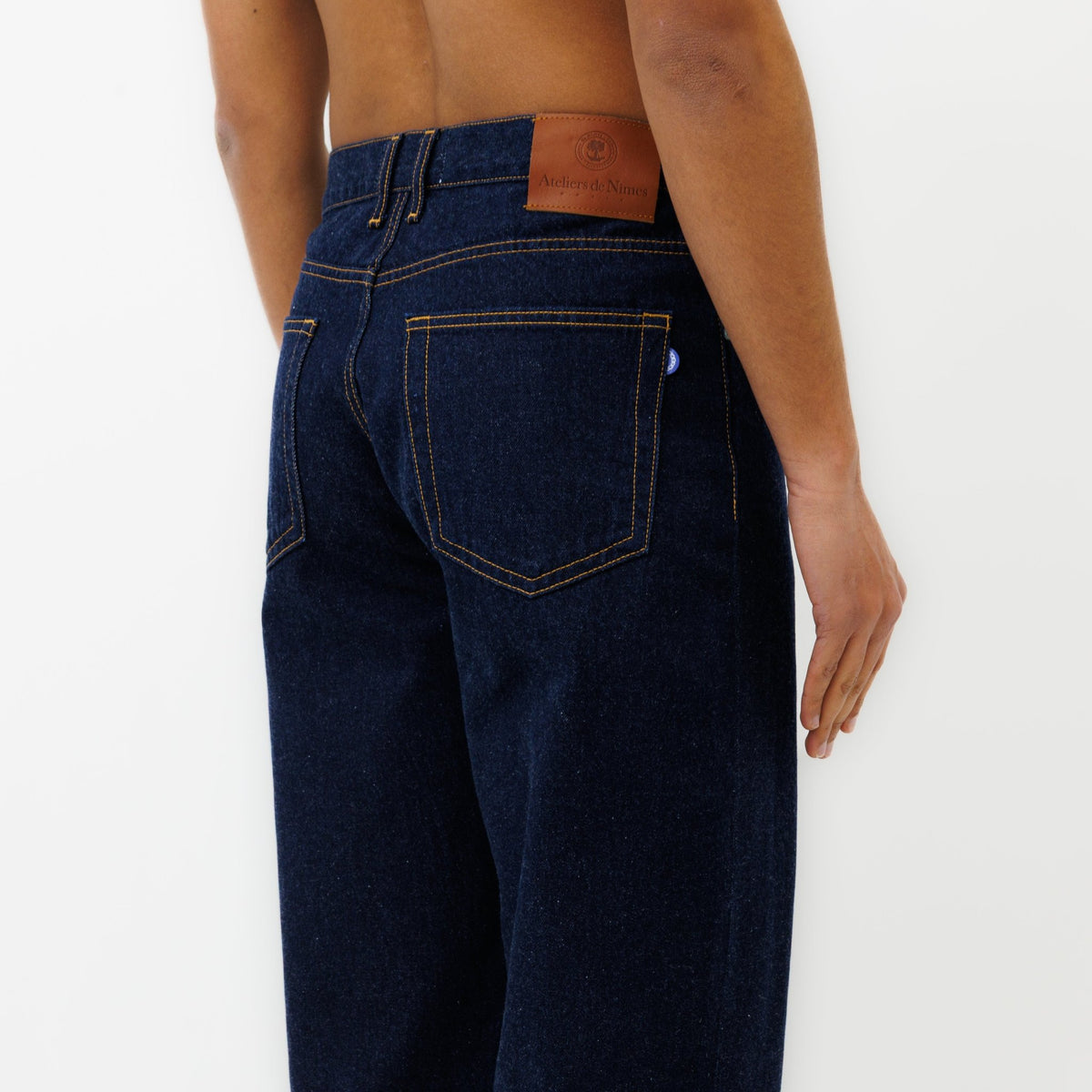 Jeans DN.09 Coupe Baggy Bleu Un Lavage - Ateliers de Nîmes