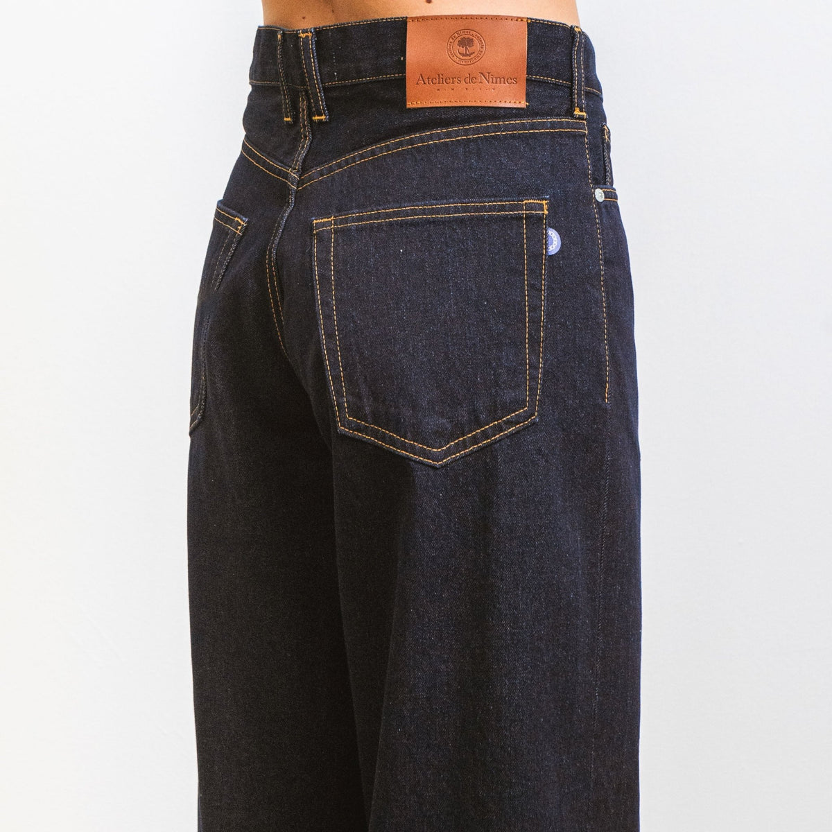 Jeans DN.09_ Coupe Baggy Blue Un Lavage - Ateliers de Nîmes