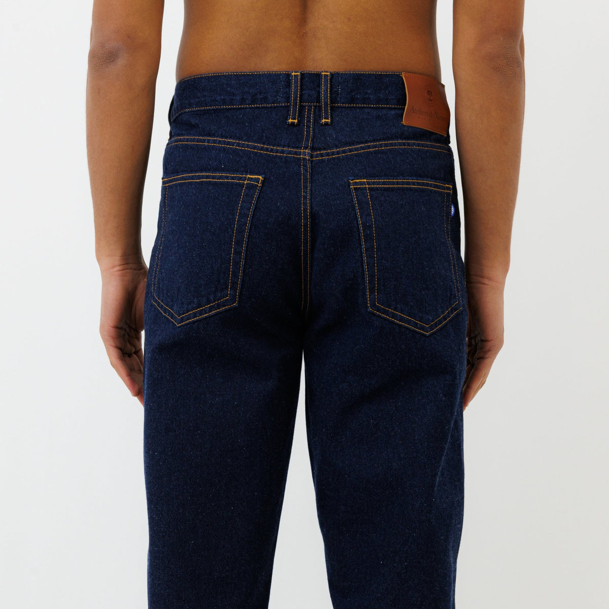 Jeans DN.10 Coupe Ample Bleu Un Lavage - Ateliers de Nîmes