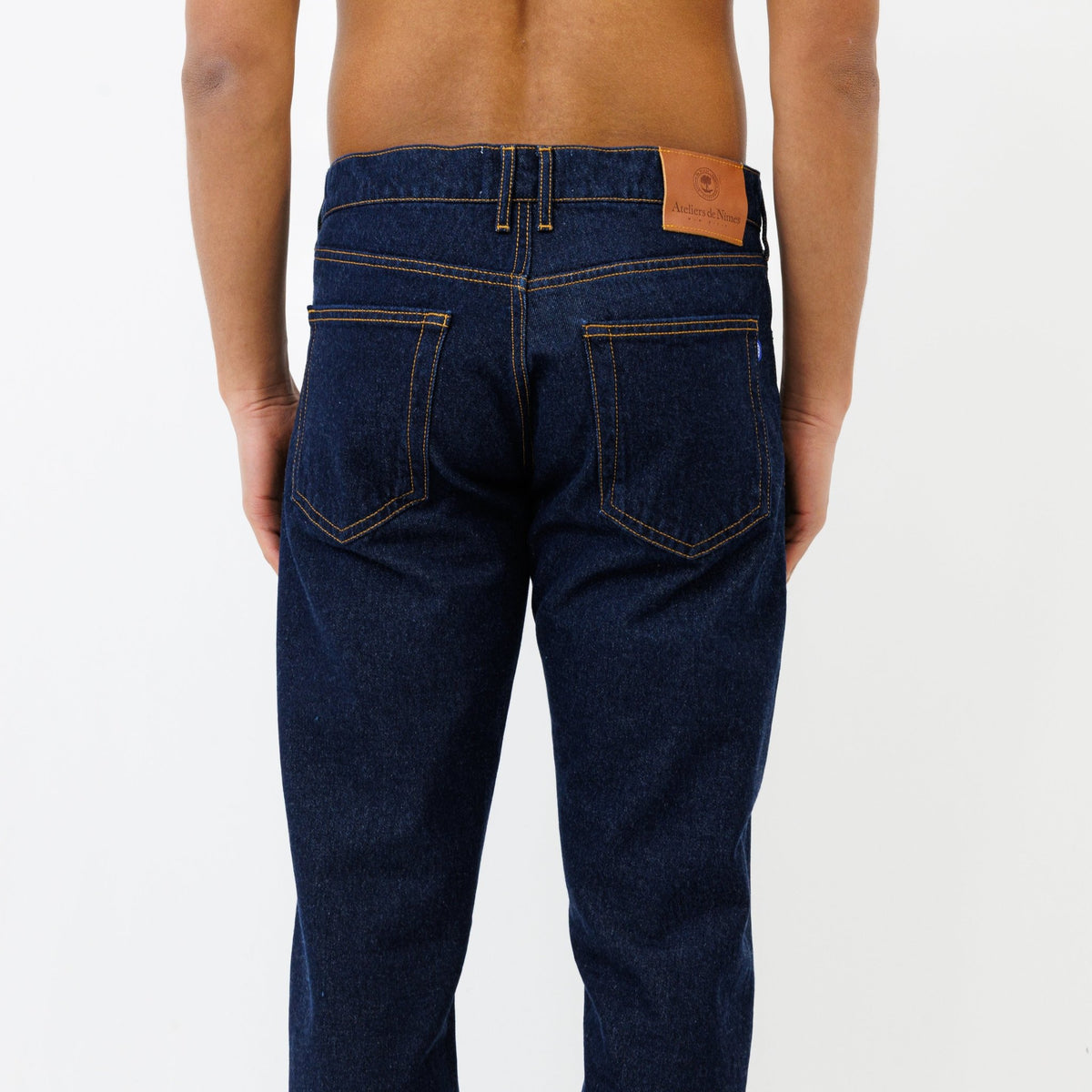 Jeans DN.20 Coupe Droite Bleu Un Lavage - Ateliers de Nîmes