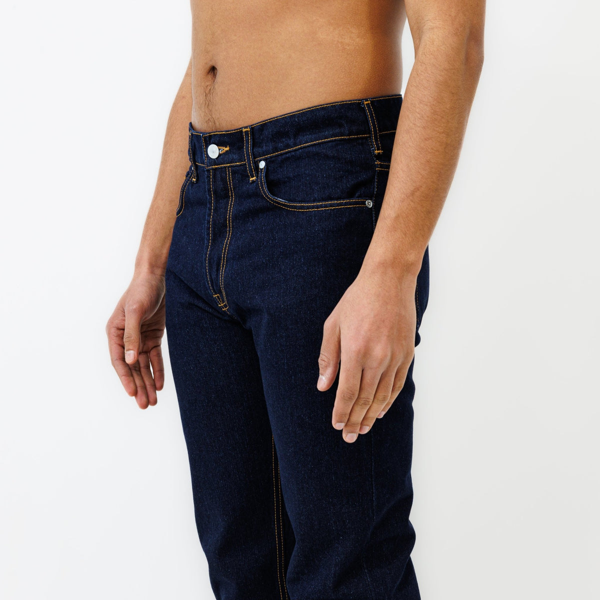 Jeans DN.30 Coupe Droite Ajustée Bleu Un Lavage - Ateliers de Nîmes