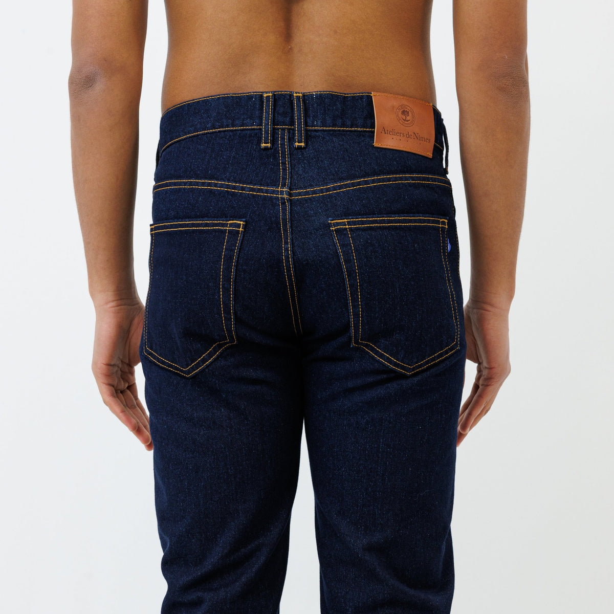 Jeans DN.30 Coupe Droite Ajustée Bleu Un Lavage - Ateliers de Nîmes