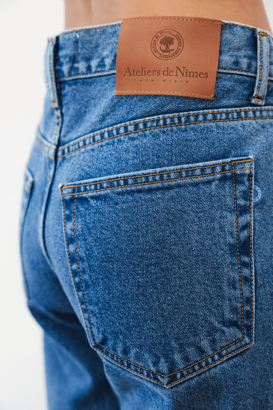 Jeans DN.65 _ Coupe Droite ajustée / Bleu Trois ans - Ateliers de Nîmes