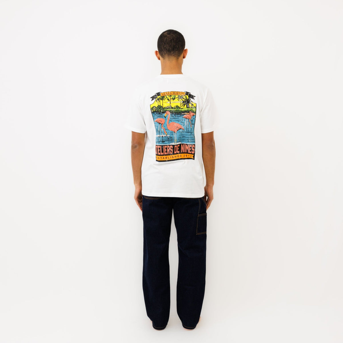 T-shirt "AIGUES MORTES" - Blanc - Ateliers de Nîmes
