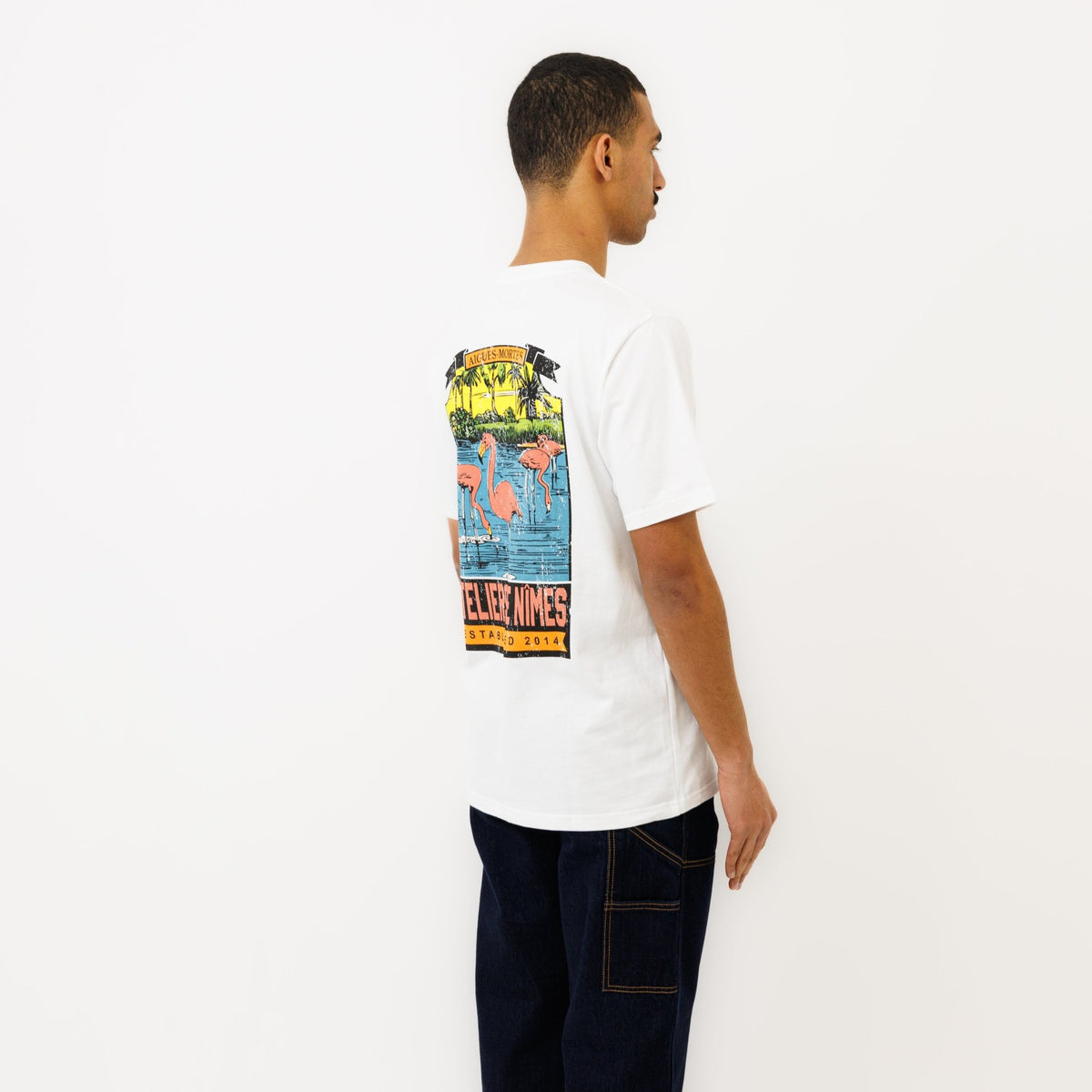 T-shirt "AIGUES MORTES" - Blanc - Ateliers de Nîmes