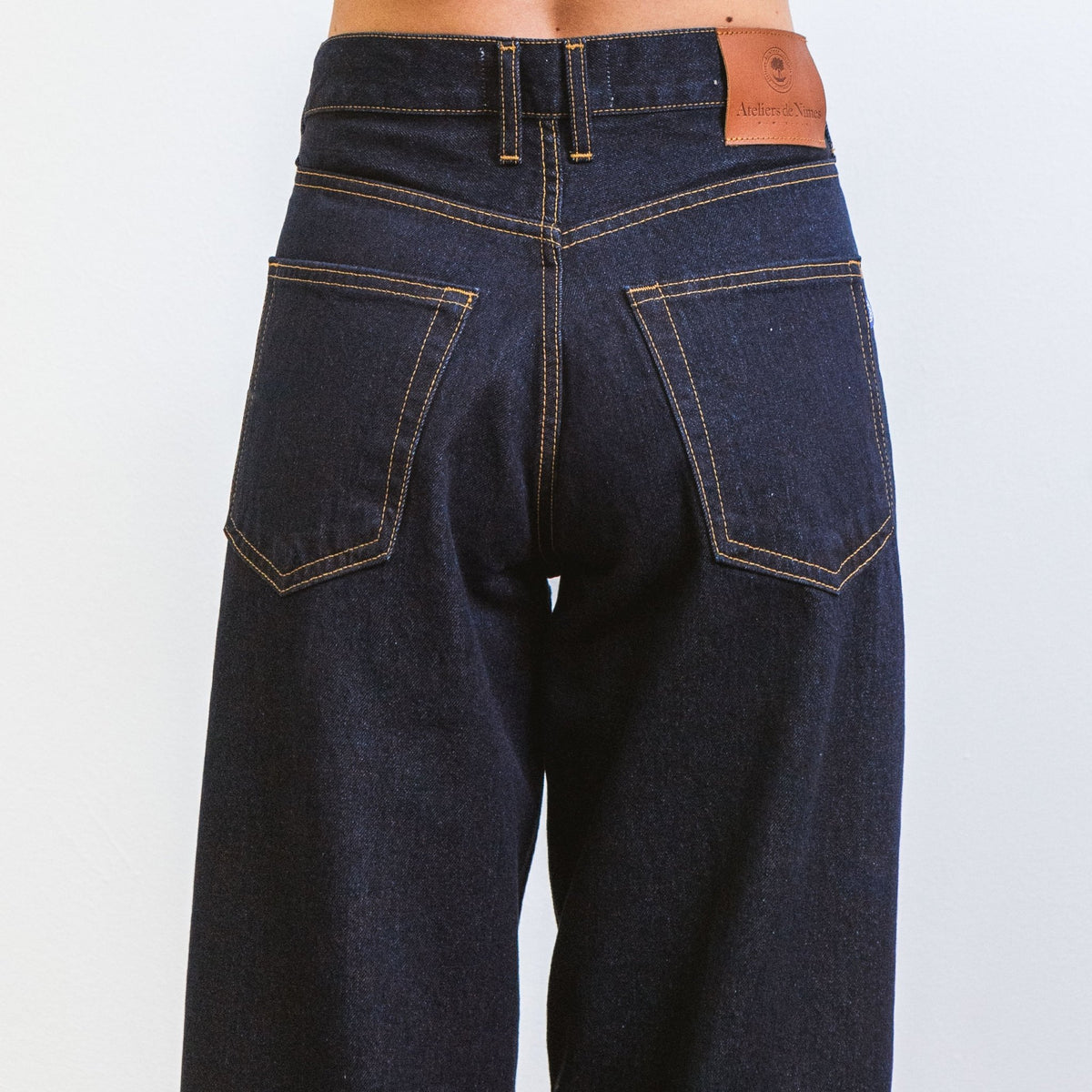 Jeans DN.09_ Coupe Baggy Blue Un Lavage - Ateliers de Nîmes