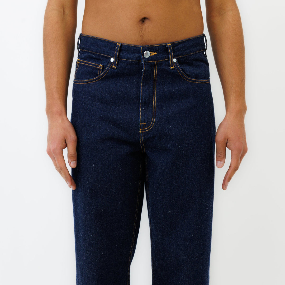 Jeans DN.10 Coupe Ample Bleu Un Lavage - Ateliers de Nîmes