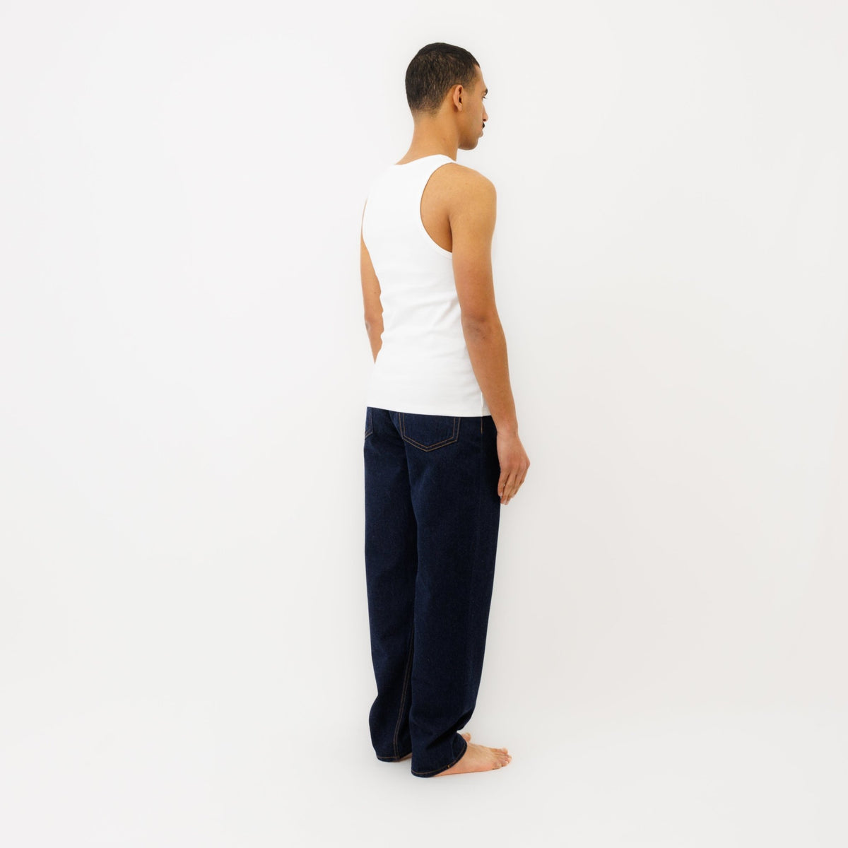 Jeans DN.10 Coupe Ample Bleu Un Lavage - Ateliers de Nîmes
