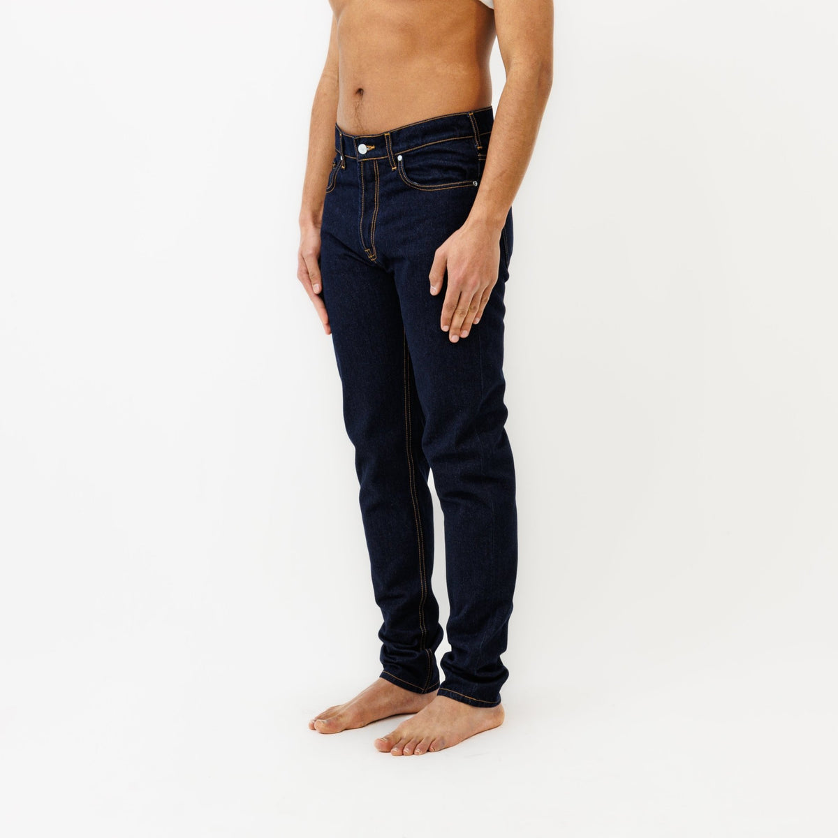 Jeans DN.30 Coupe Droite Ajustée Bleu Un Lavage - Ateliers de Nîmes