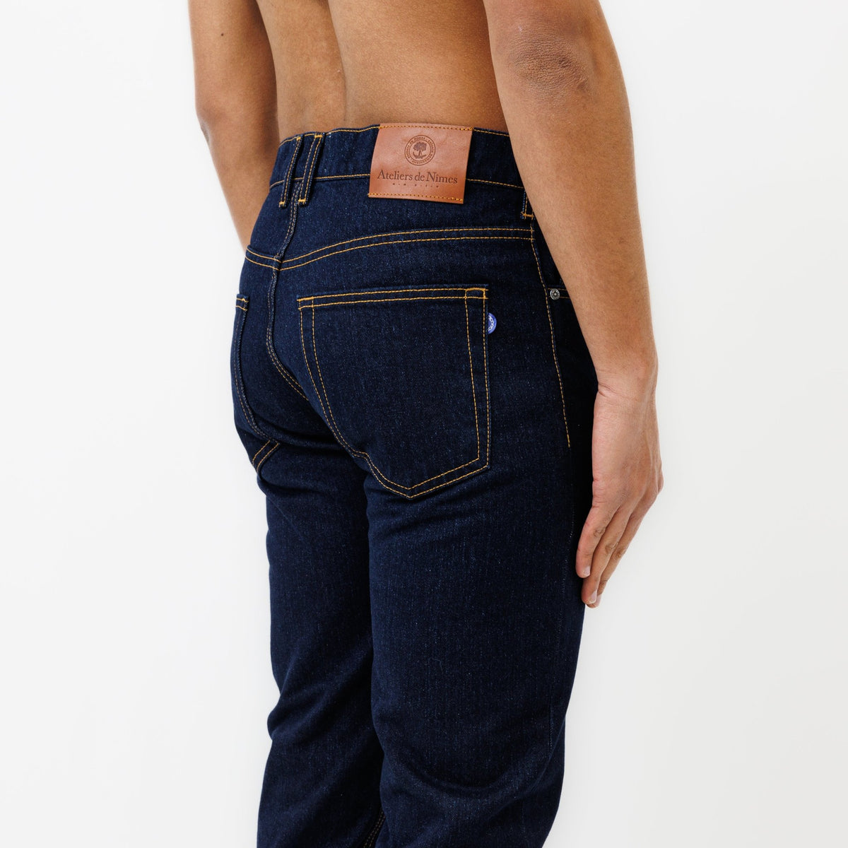 Jeans DN.30 Coupe Droite Ajustée Bleu Un Lavage - Ateliers de Nîmes