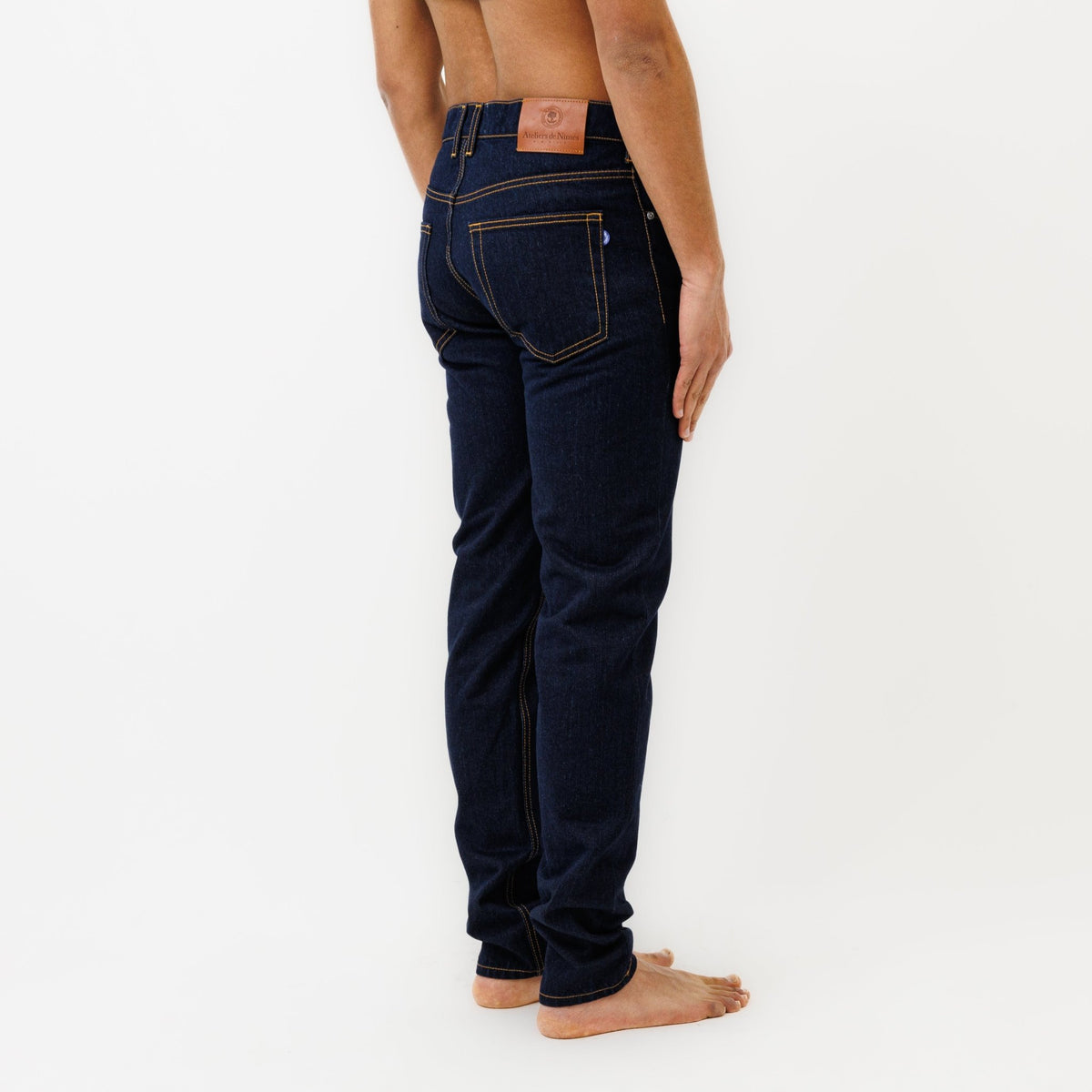 Jeans DN.30 Coupe Droite Ajustée Bleu Un Lavage - Ateliers de Nîmes
