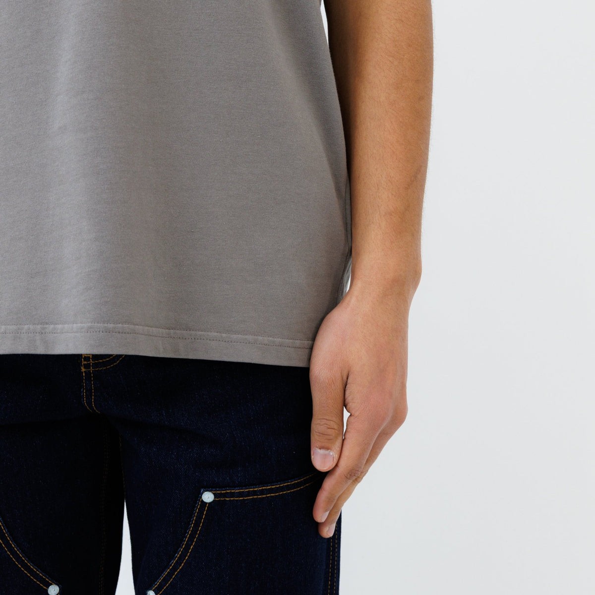 T-shirt "AD AUGUSTA" - Pigment Grey - Ateliers de Nîmes