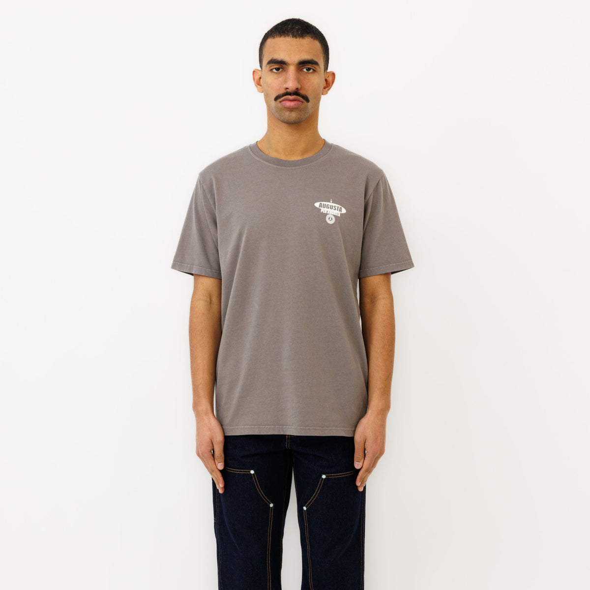 T-shirt "AD AUGUSTA" - Pigment Grey - Ateliers de Nîmes