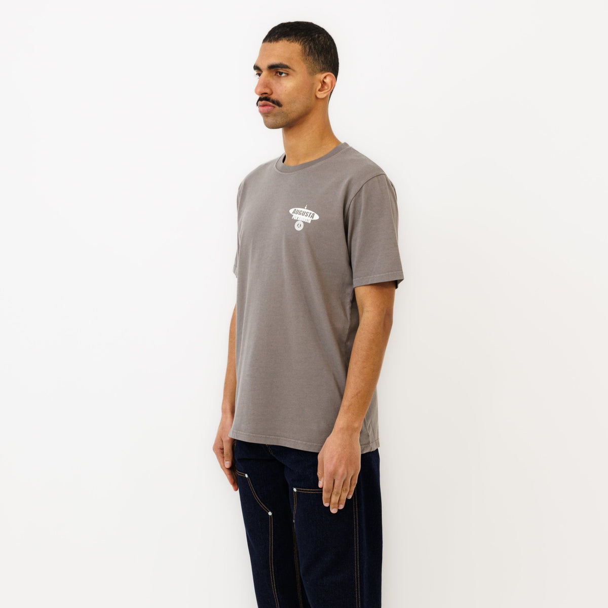 T-shirt "AD AUGUSTA" - Pigment Grey - Ateliers de Nîmes
