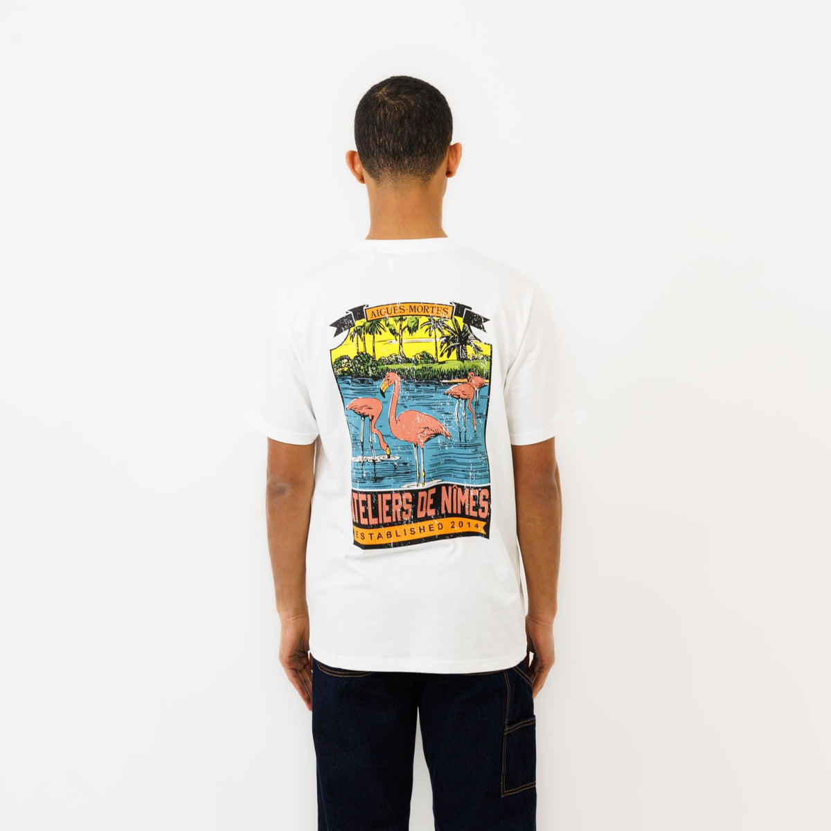 T-shirt "AIGUES MORTES" - Blanc - Ateliers de Nîmes