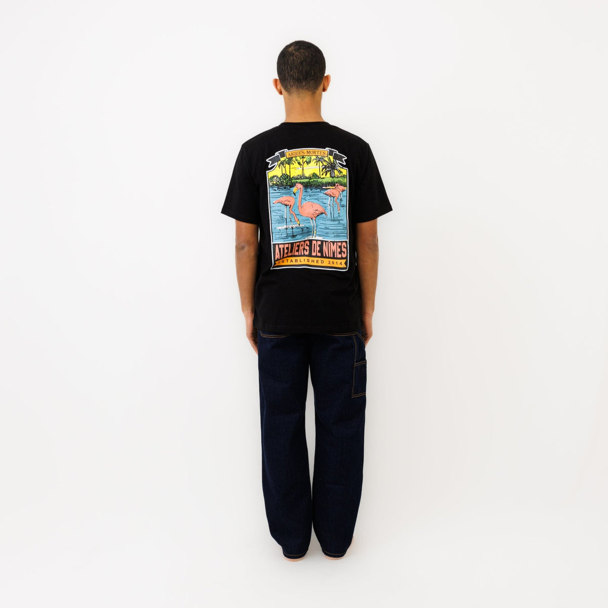 T-shirt "AIGUES MORTES" - Noir - Ateliers de Nîmes